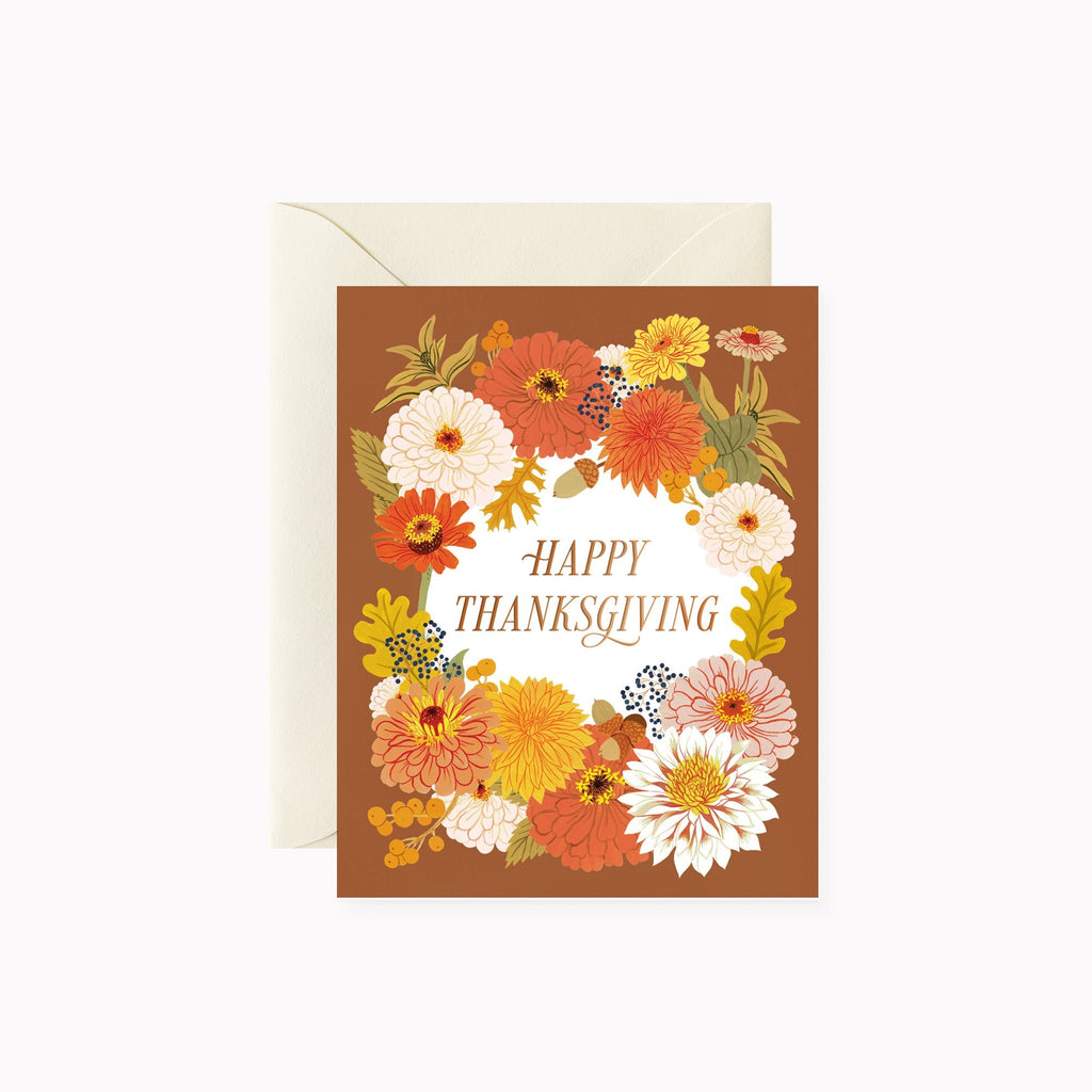 FALL FLORALS THANKSGIVING | Greeting Card - Botanica Paper Co.®